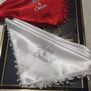 İncili halay mendili, kristal boncuklu halay mendili