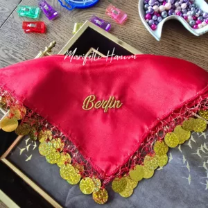 Berfin Nakışlı Nedime Halay Mendili, Kırmızı Nakışlı Halay Mendili