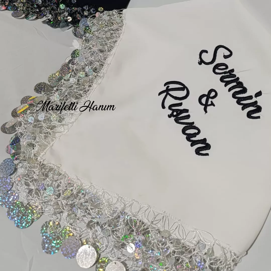 Büyük boy halay mendili, kişiye özel