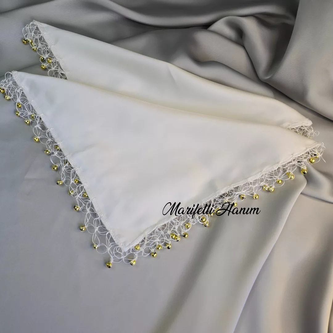 Gold Boncuklu Halay Mendili